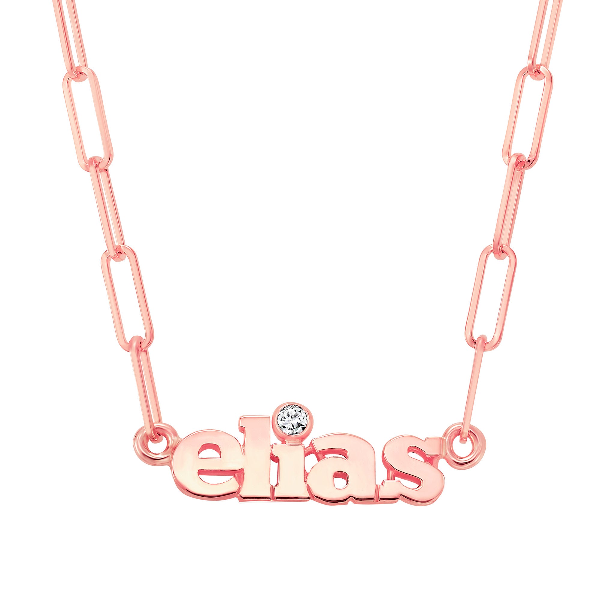 Mini Name With Diamond Necklace | LeahJessica Jewelry